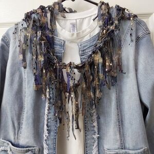 Colorful Silk Ribbon Scarf